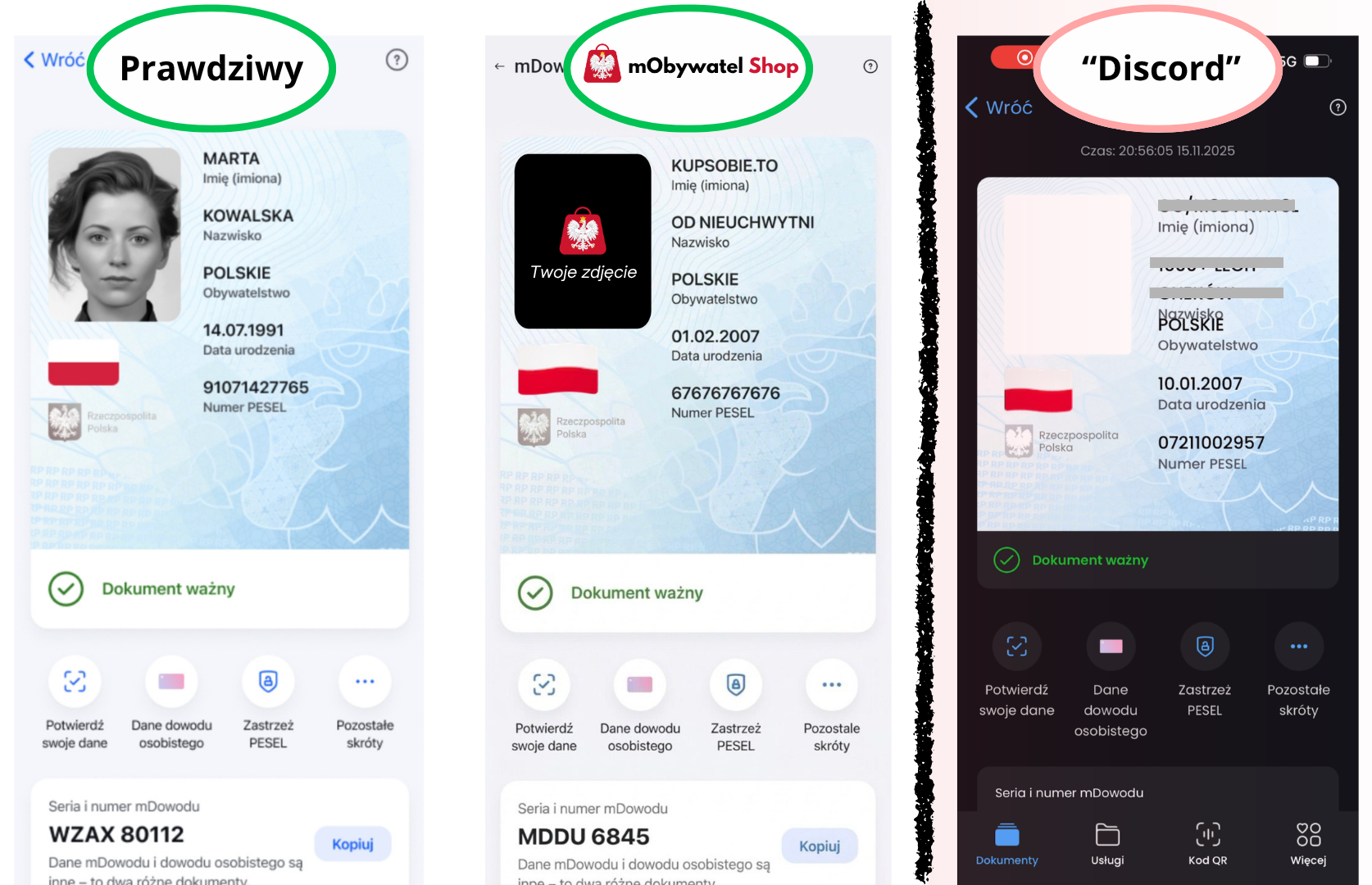 Legalny fake dowód 1:1